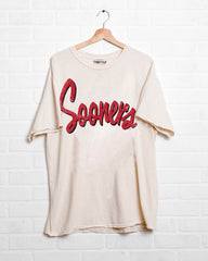Sooners Barbie Off White Thrifted Tee