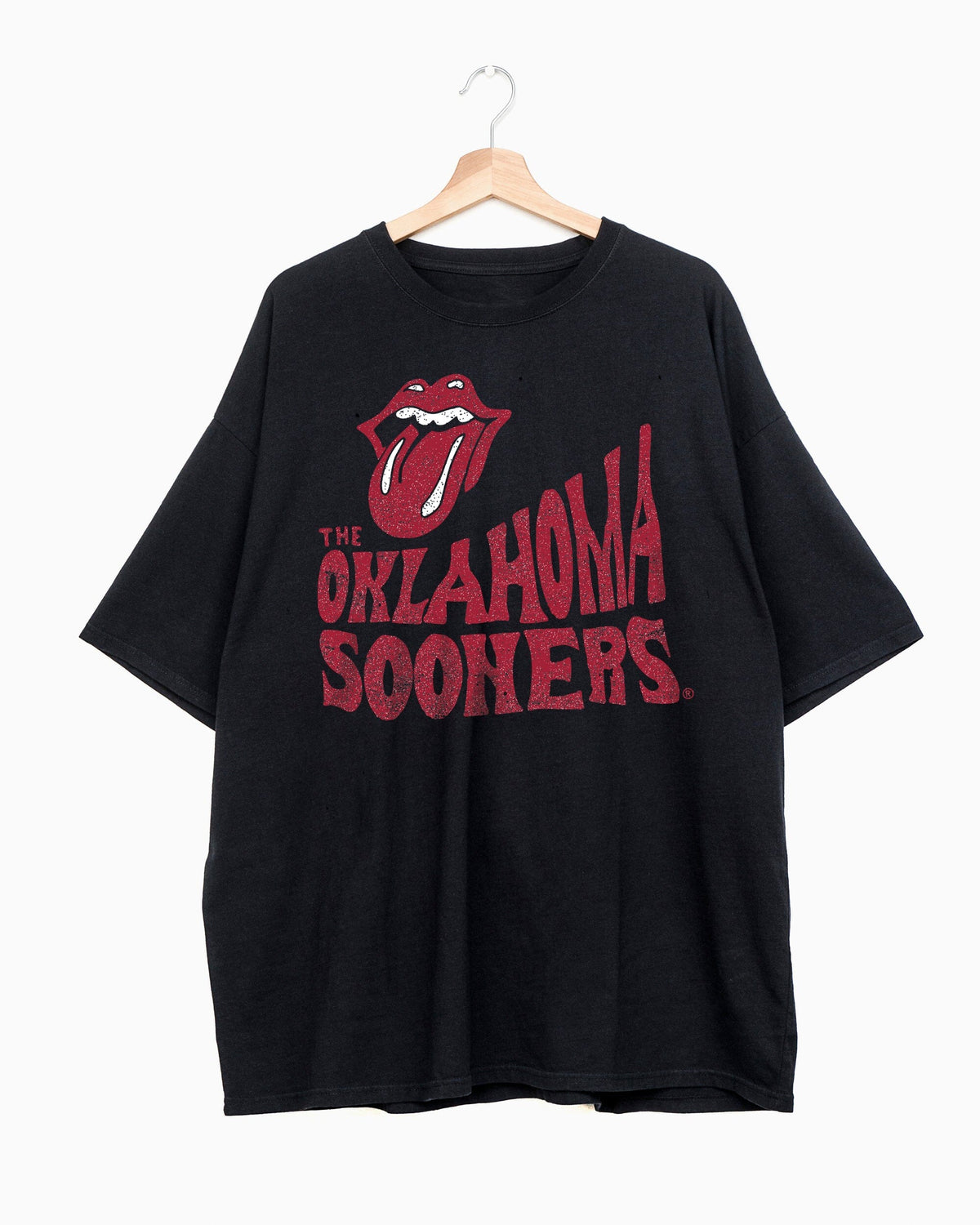 Rolling Stones OU Sooners Dazed Charcoal One Size Tee