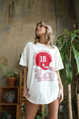 The Beach Boys University of Alabama True To Your School Off White Thrifted Tee