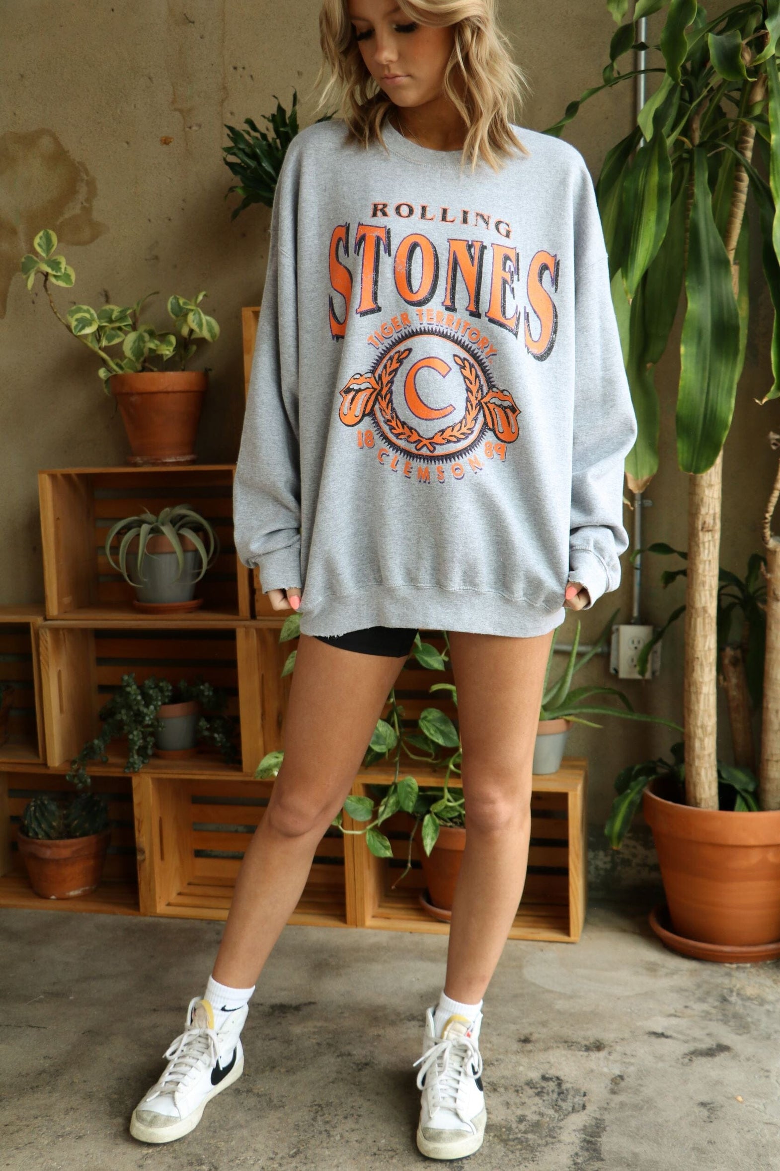 売れ筋商品|||ゲームデイ パーカー・スウェットシャツ アウター レディース Women's Gray Clemson Tigers It's A Vibe Dolman Pullover Sweatshirt Gray Women's Gameday Couture White Clemson Tigers It's A Vibe