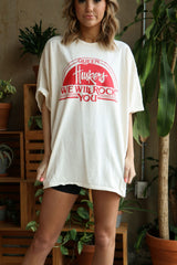 Queen Huskers Will Rock You Off White Thrifted Tee