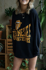 Rolling Stones Tennessee Vols Dazed Black Thrifted Sweatshirt
