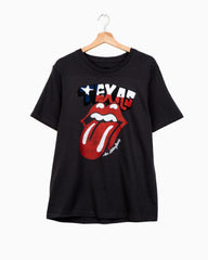 Rolling Stones Texas Flag Rocker Off Black Tee (4513572290663)