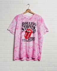 Rolling Stones Altamont Speedway Pink Dream Tie Dye Tee (FINAL SALE) - shoplivylu