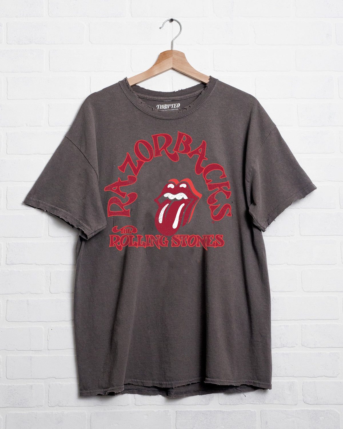 Rolling Stones Razorbacks Psych Charcoal Thrifted Tee