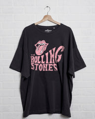 Rolling Stones Dazed Off Black One Size Tee - shoplivylu