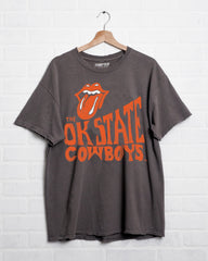Rolling Stones OSU Cowboys Dazed Charcoal Thrifted Tee