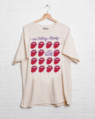 Rolling Stones TCU Horned Frogs Multi Lick Off White Thrifted Tee