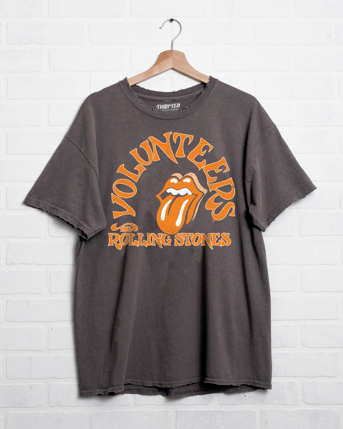 Rolling Stones Volunteers Psych Charcoal Thrifted Tee