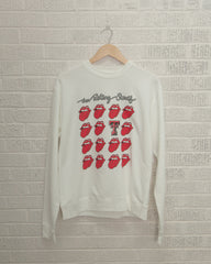 Rolling Stones Texas Tech Multi Lick White Sweatshirt - shoplivylu