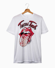 Rolling Stones Texas Tech Tie Dye Lick White Tee (4522447437927)