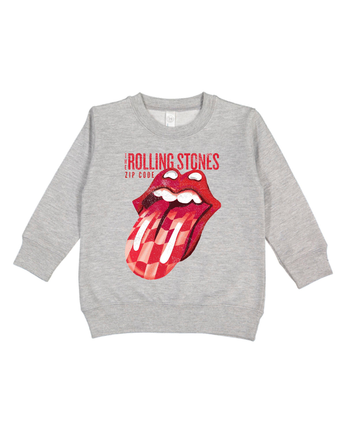 Children's Rolling Stones Zip Code Gray Sweatshirt - shoplivylu