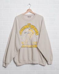 Rolling Stones Rock 'Em Mountaineers Sand Thrifted Sweatshirt - shoplivylu
