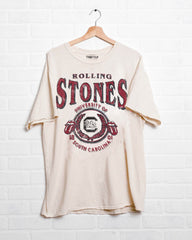 Rolling Stones Gamecocks College Seal Off White Thrifted Tee