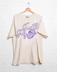 Rolling Stones TCU Horned Frogs Malibu Puff Ink Off White Thrifted Tee
