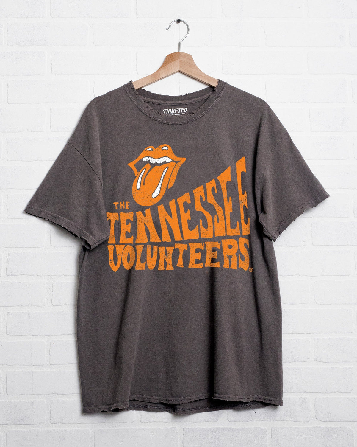 Rolling Stones Tennessee Vols Dazed Charcoal Thrifted Tee