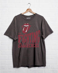 Rolling Stones USC Gamecocks Dazed Charcoal Thrifted Tee