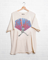 The Who Guitar Riff Off White Thrifted Distressed Tee - shoplivylu