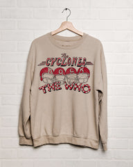 The Who Iowa State Rocks Sand Thrifted Sweatshirt - shoplivylu