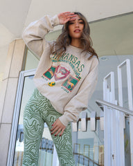 Arkansas Patch Sand Thrifted Sweatshirt - shoplivylu