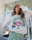 Arkansas Patch Sand Thrifted Sweatshirt - shoplivylu