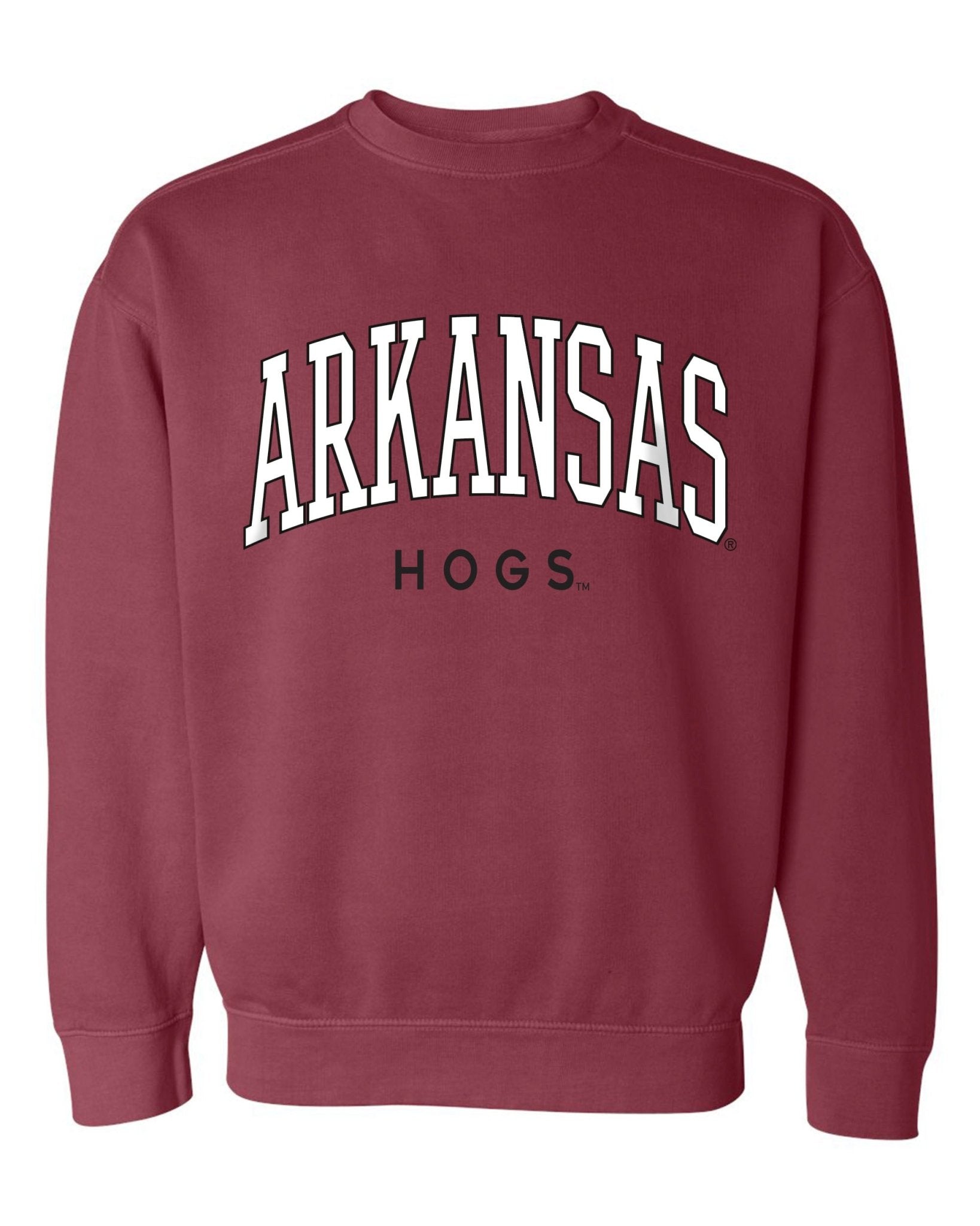 Arkansas Razorbacks Filled Gault Cardinal Sweatshirt - shoplivylu