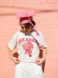 Arkansas Razorbacks Football Run Off White Thrifted Tee