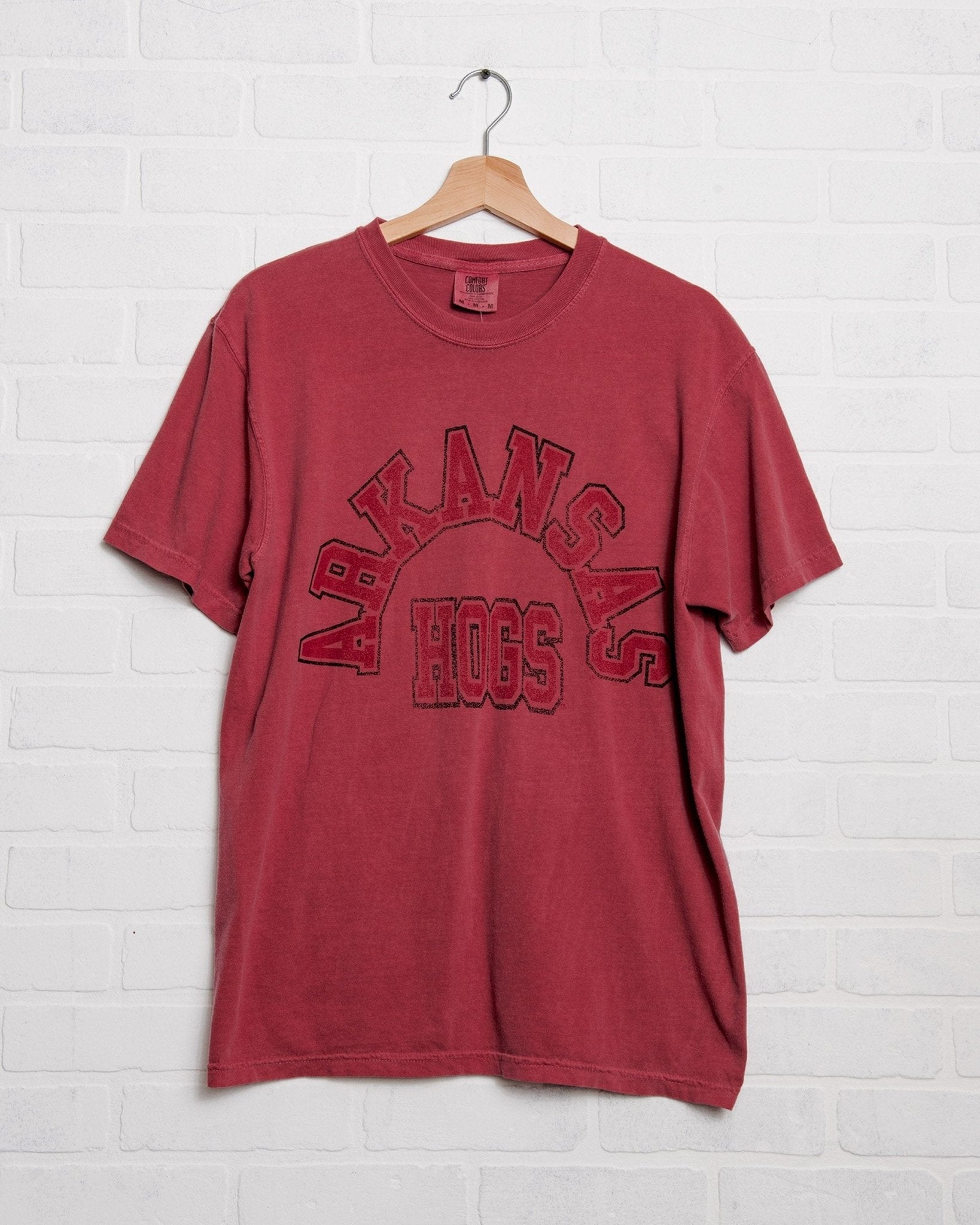 Arkansas Razorbacks Mega Arch Cardinal Tee - shoplivylu