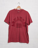 Arkansas Razorbacks Mega Arch Cardinal Tee - shoplivylu