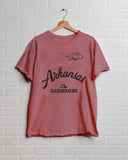 Arkansas Razorbacks Quality Red Thrifted Tee - shoplivylu