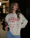 Arkansas Razorbacks Shot Off Sand Thrifted Sweatshirt - shoplivylu