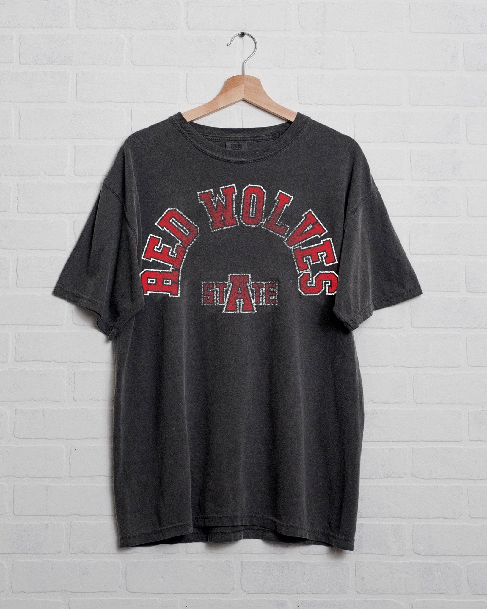 Arkansas State Red Wolves Mega Arch Pepper Tee - shoplivylu