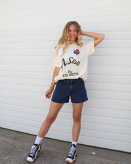 Arkansas State Red Wolves Quality Off White Thrifted Tee - shoplivylu