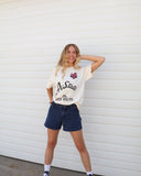 Arkansas State Red Wolves Quality Off White Thrifted Tee - shoplivylu