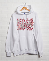 Hogs Twisted Check White Russell Hoodie - shoplivylu