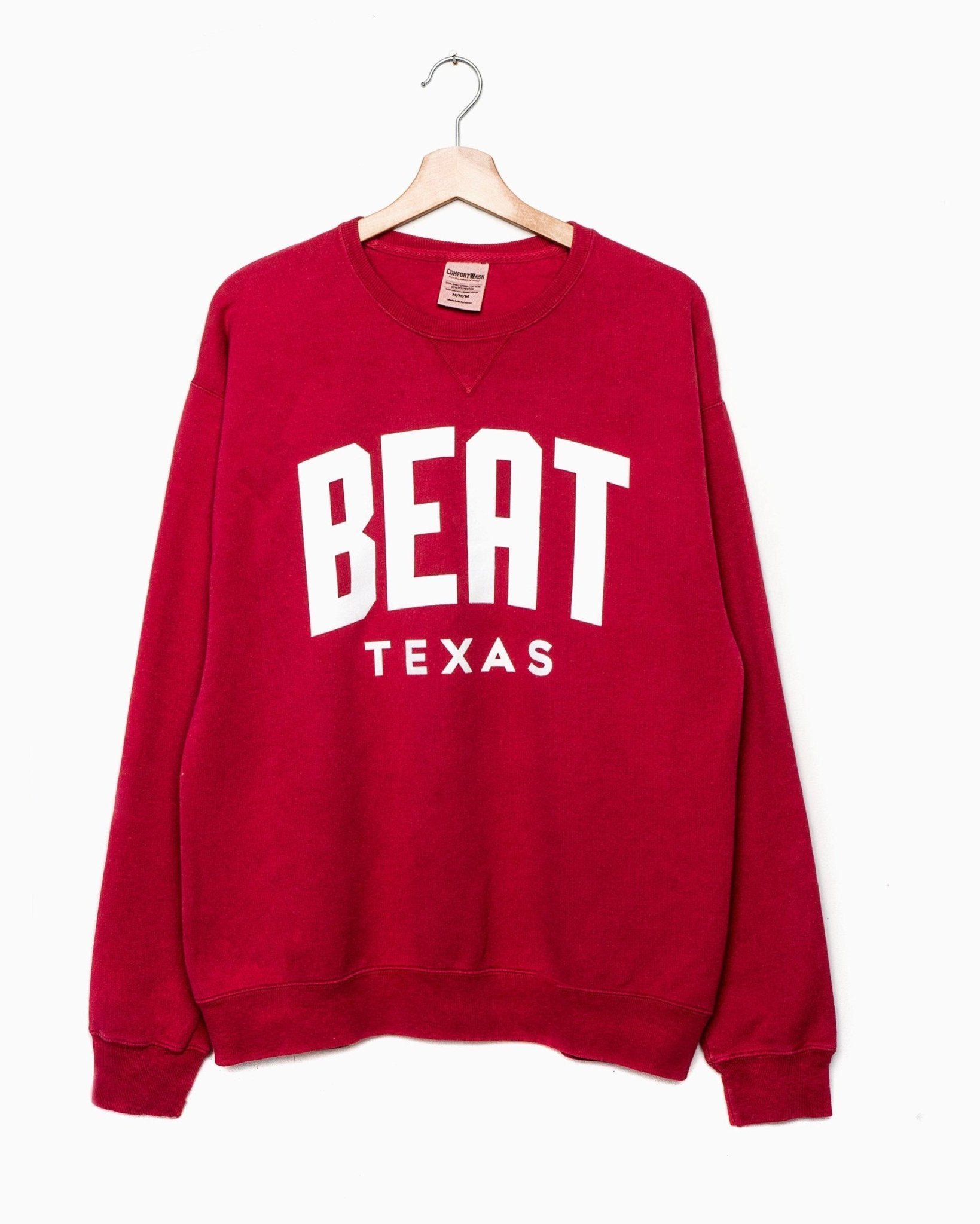Beat Texas Gault Crimson Sweatshirt - shoplivylu