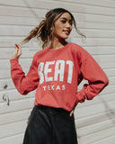 Beat Texas Gault Crimson Sweatshirt - shoplivylu
