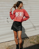Beat Texas Gault Crimson Sweatshirt - shoplivylu