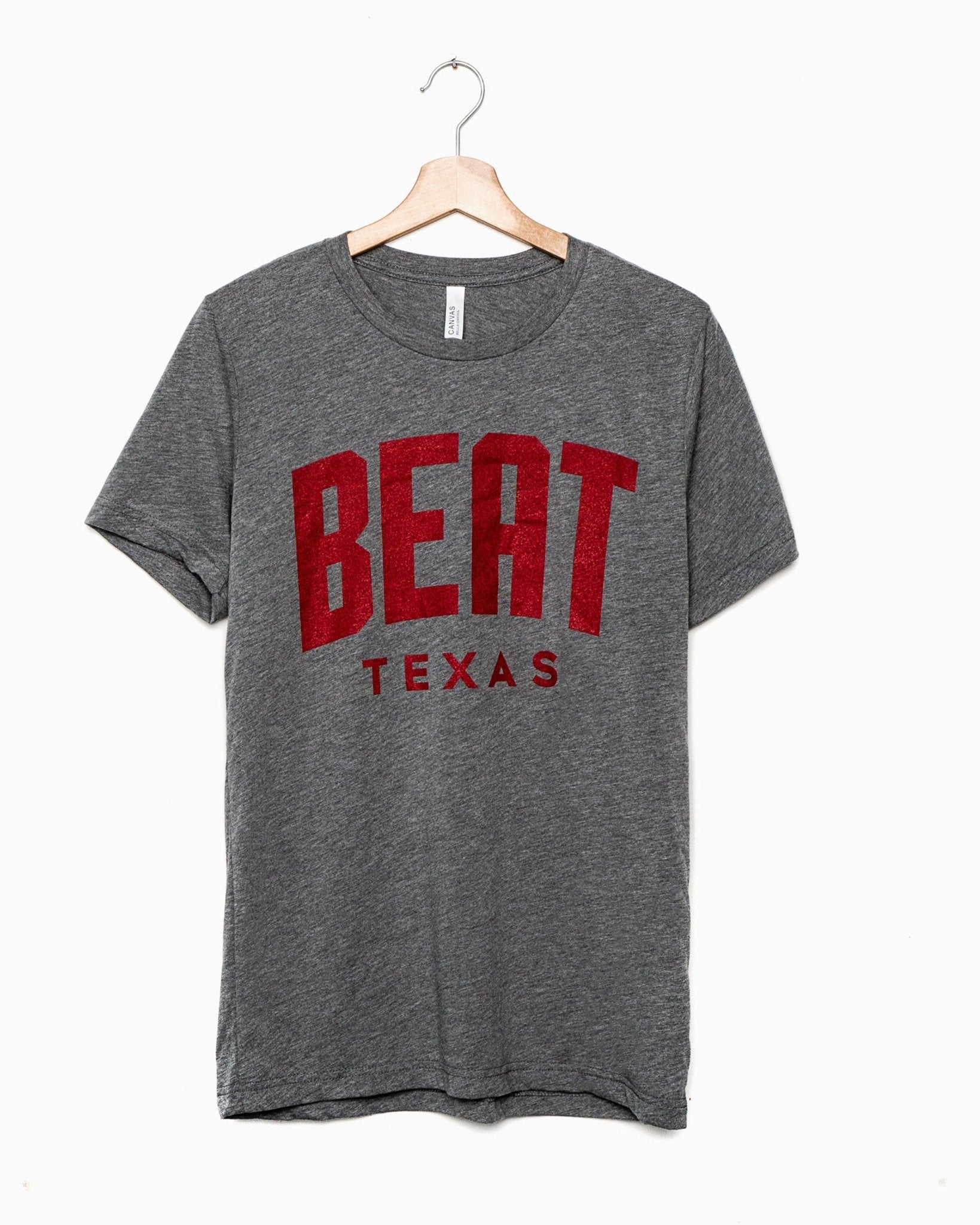Beat Texas Gault Gray Tri-Blend Tee - shoplivylu