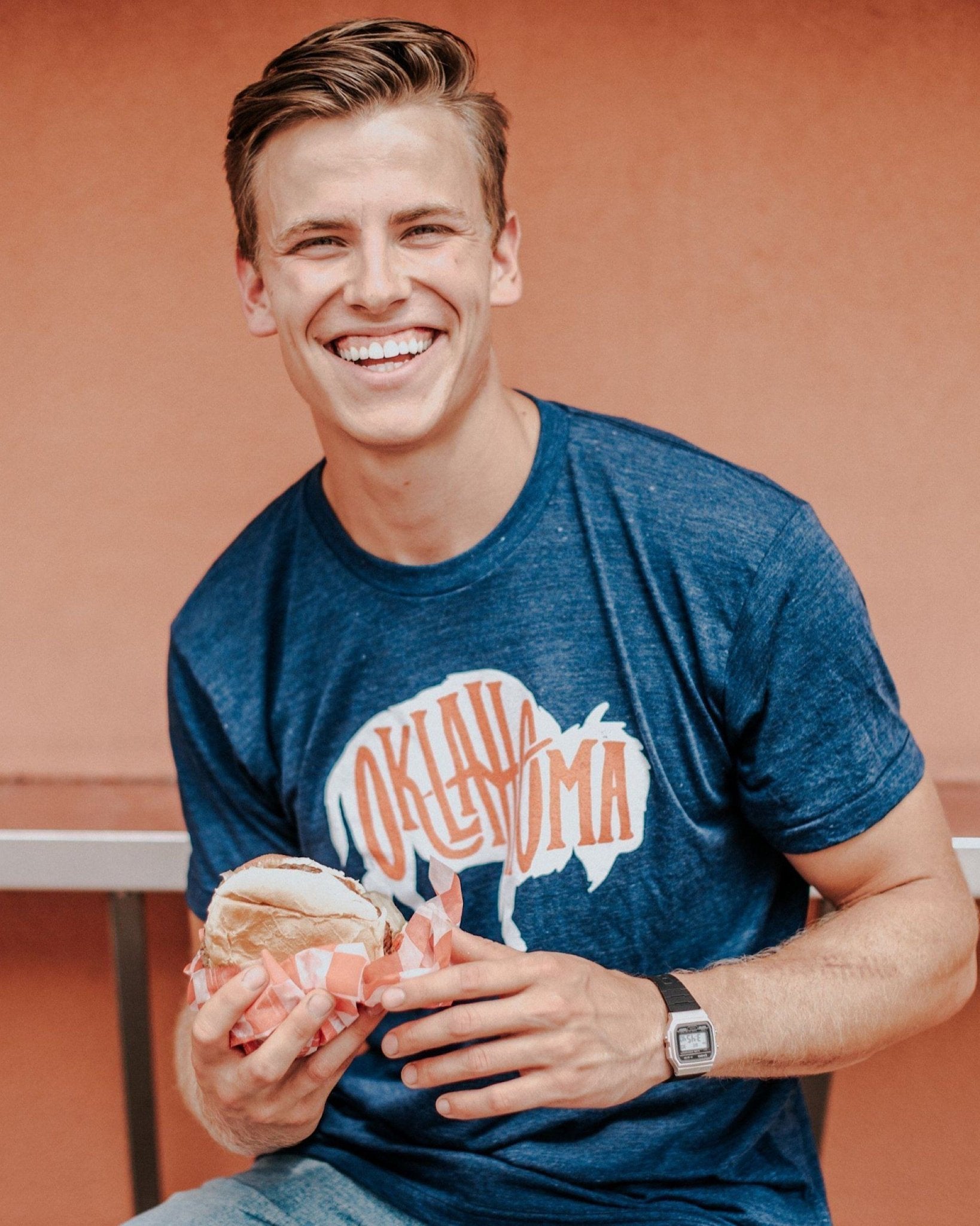 Bison Oklahoma Navy Tee - shoplivylu