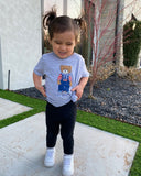 Children's All American Bear Gray Tee - shoplivylu