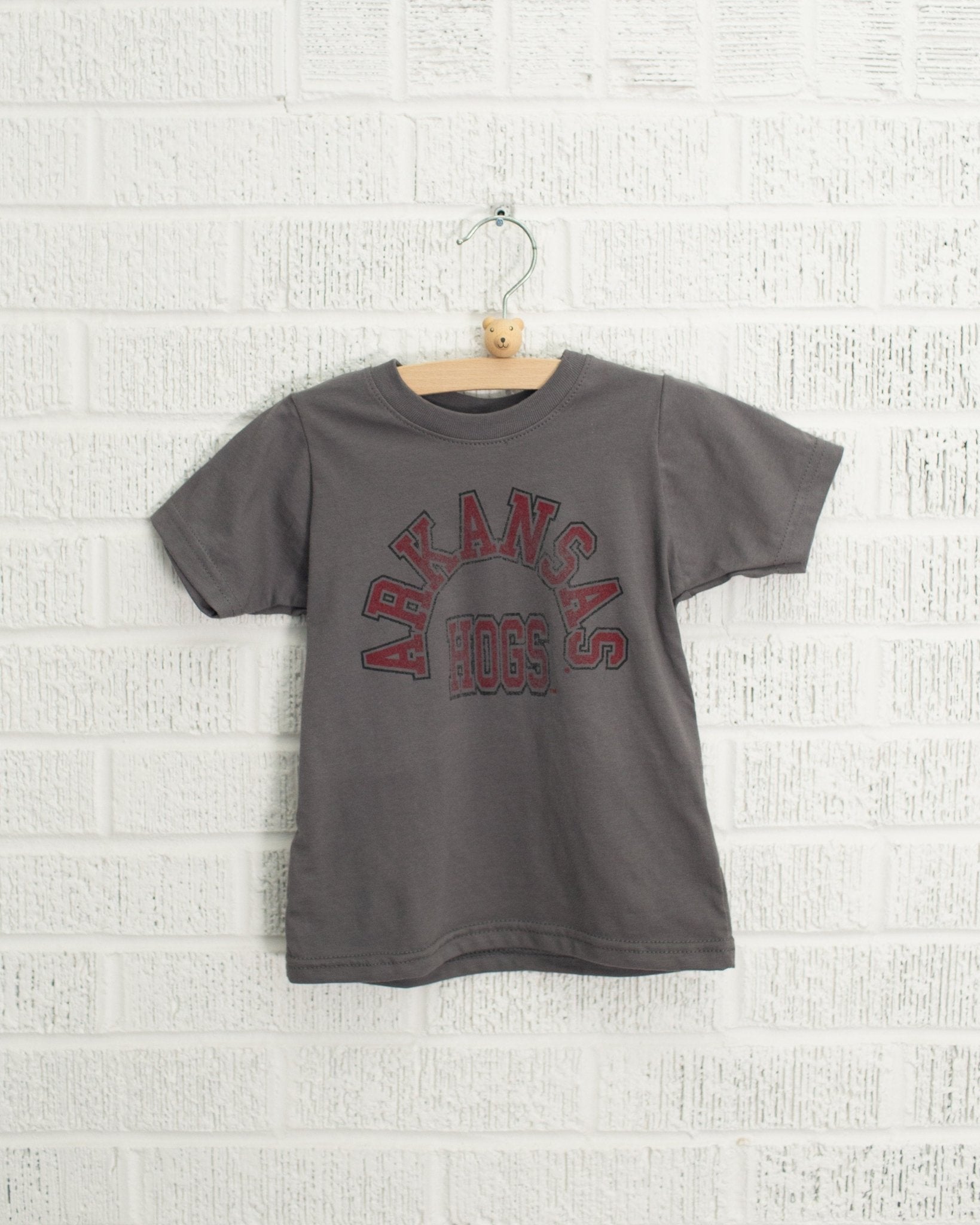 Children's Arkansas Razorbacks Mega Arch Charcoal Tee - shoplivylu