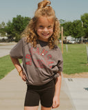 Children's Arkansas Razorbacks Mega Arch Charcoal Tee - shoplivylu