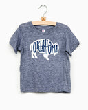 Children's Bison Oklahoma Gray Tee - shoplivylu
 (1892124292)