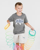 Children's Bison Oklahoma Gray Tee - shoplivylu