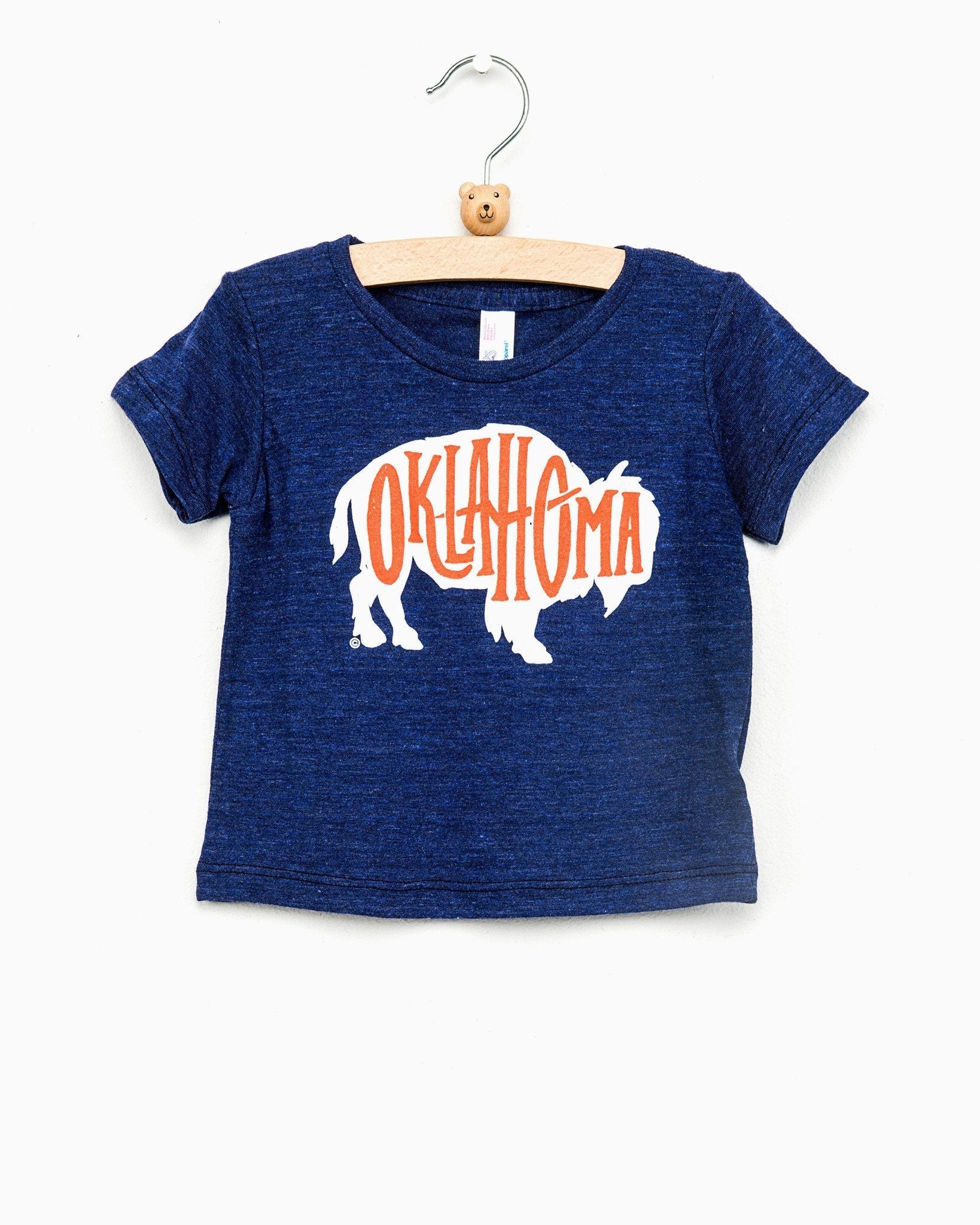 Children's Bison Oklahoma Navy Tee - shoplivylu
 (1891288004)