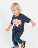 Children's Bison Oklahoma Navy Tee - shoplivylu