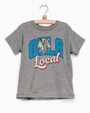Children's Okla Local Flag Gray Triblend Tee (2240495714407)