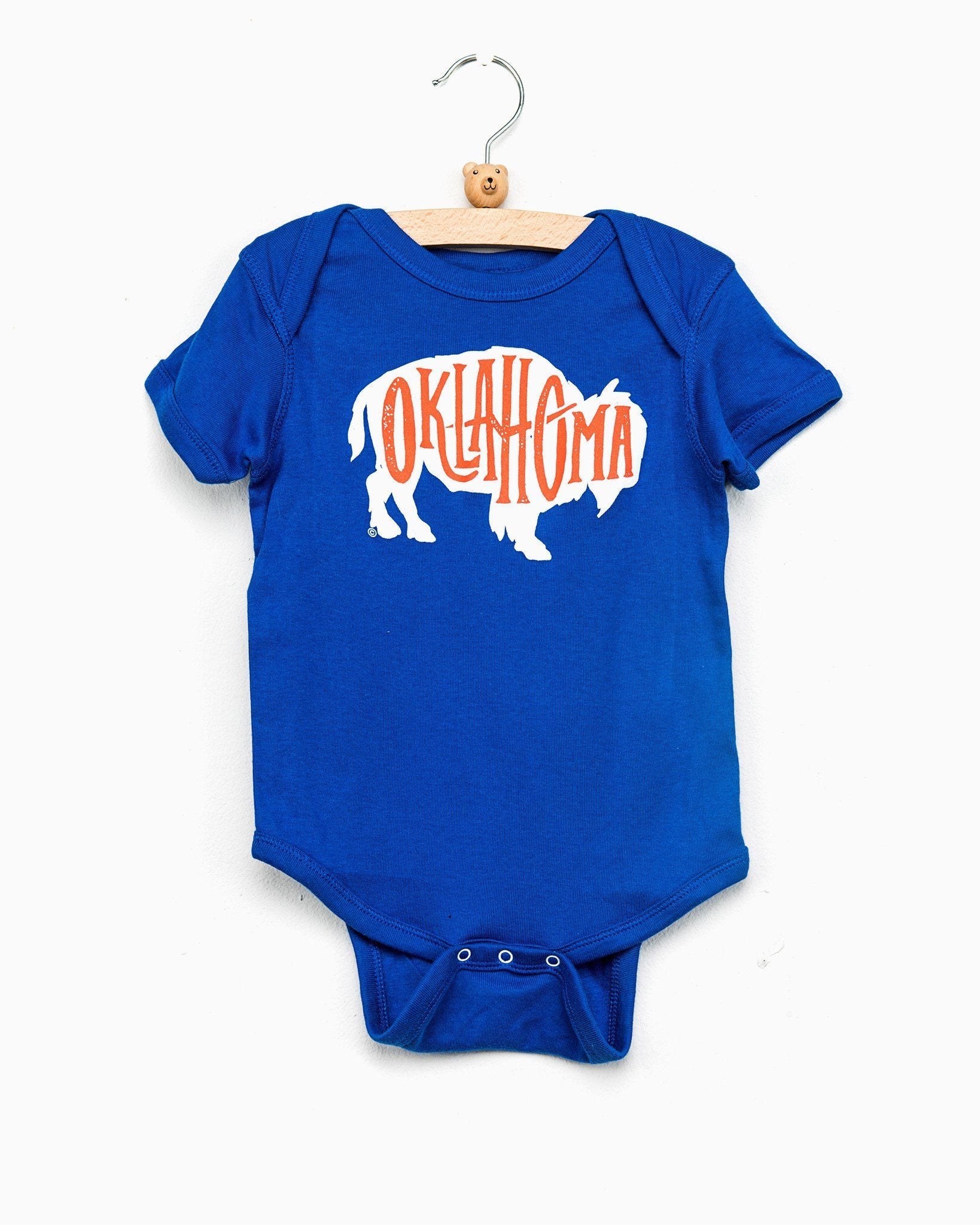 Bison Oklahoma Blue Onesie - shoplivylu
 (1817494084)