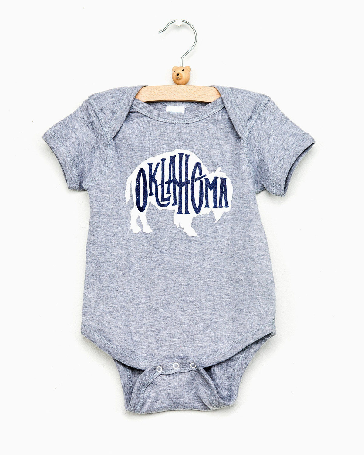 Bison Oklahoma Gray Onesie - shoplivylu
 (4353213892)